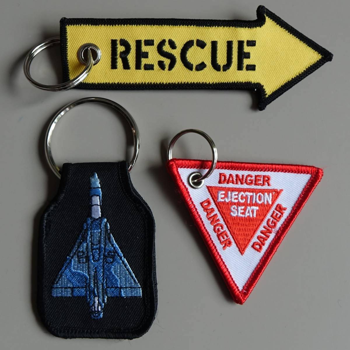 embroidered key chains