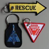 embroidered key chains