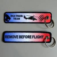 printed on embroidery key chain